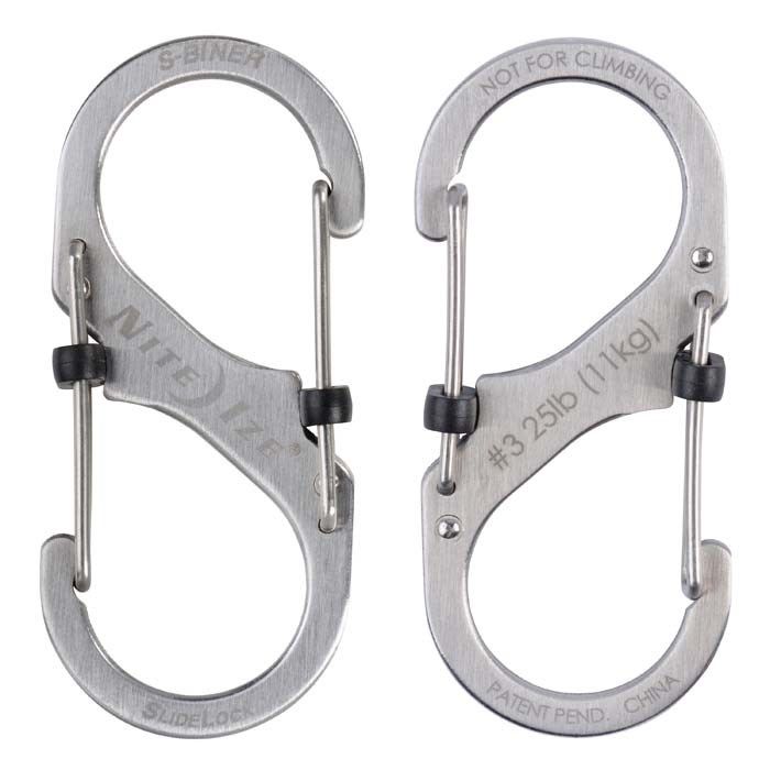 MÓC CARABINER CHỮ S-KHÓA TRƯỢT NITE IZE SỐ 3