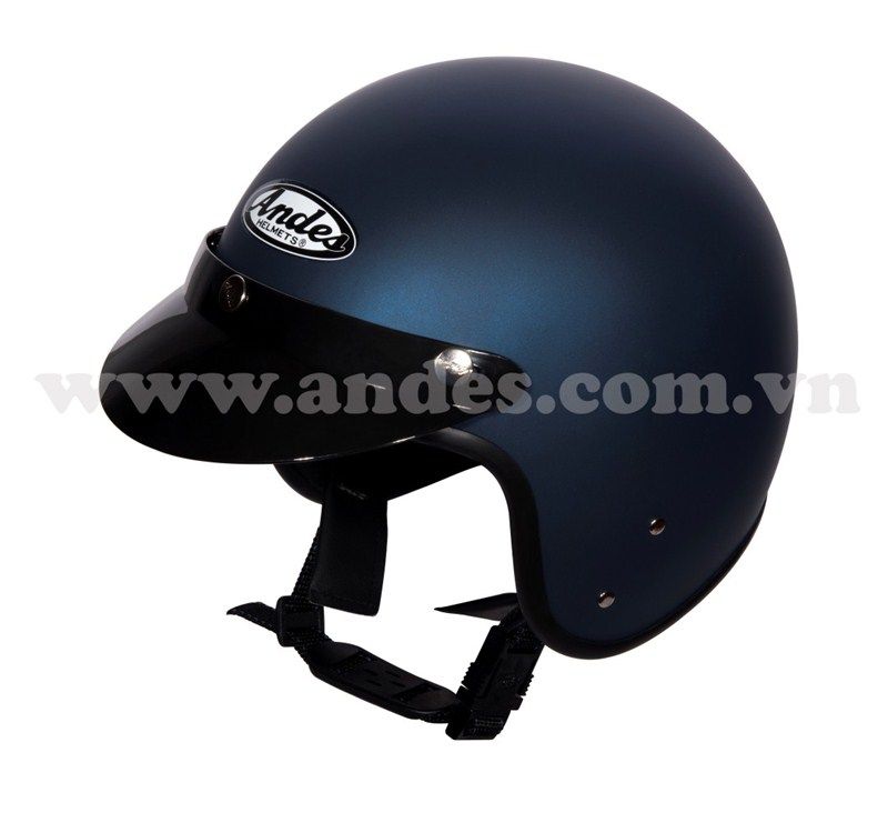 Nón bảo hiểm 3/4 Andes 111 nhám trơn