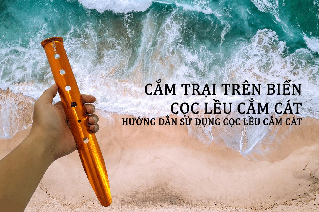 Cọc lều cắm cát