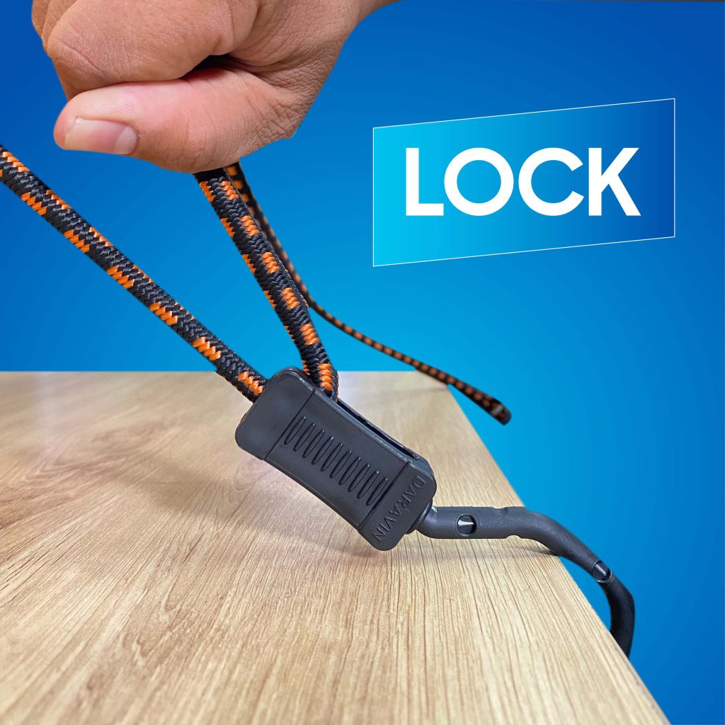 Dây thun ràng điều chỉnh chiều dài móc nhựa lõi thép Daravin DRV001