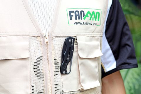 Dao xếp dã ngoại tích hợp móc Carabiner Vultura VTR-KN2403