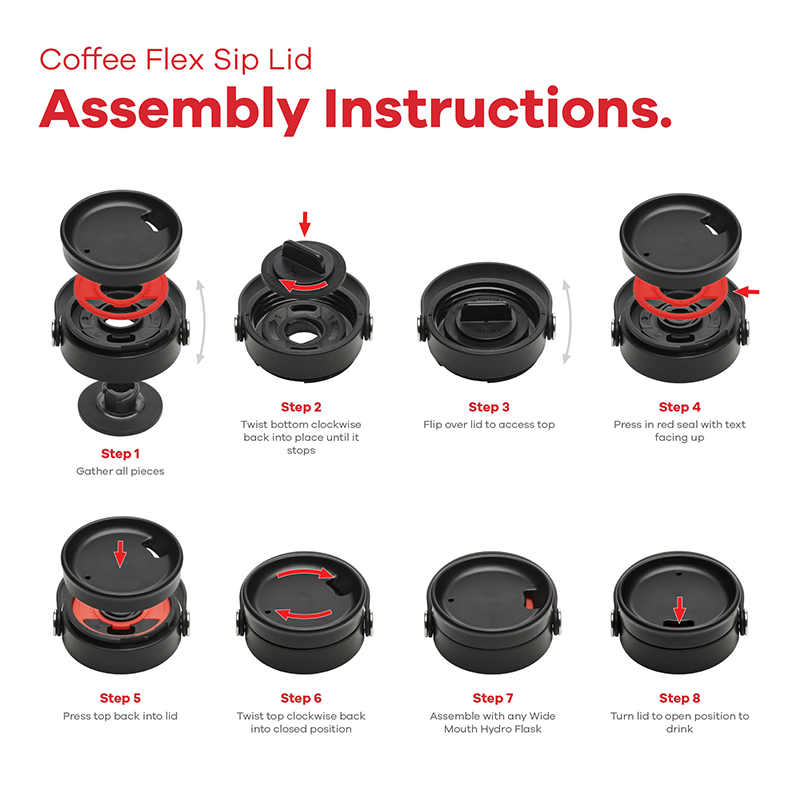 Bình nước giữ nhiệt Hydro Flask Wide Flex Sip Lid 20 OZ - 591ml