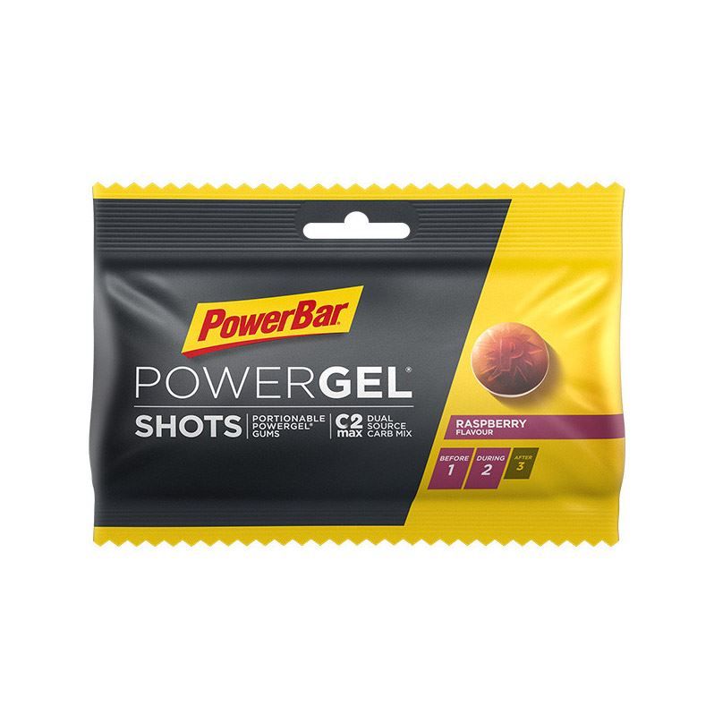 Kẹo bổ sung năng lượng Powerbar PowerGel Shots, Raspberry