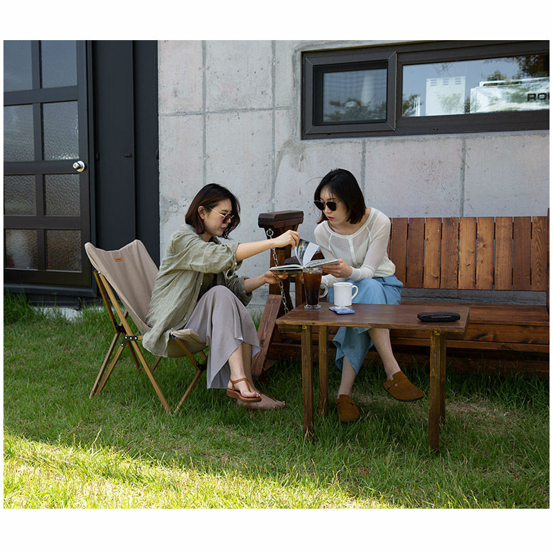 Ghế gấp glamping khung nhôm vân gỗ MW01 Naturehike NH19Y001-Z