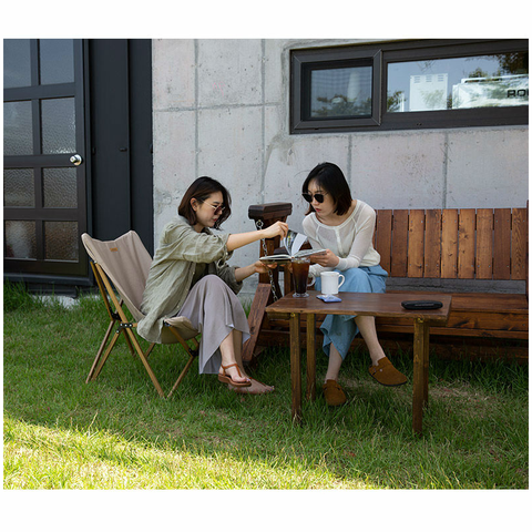 Ghế gấp glamping khung nhôm vân gỗ MW01 Naturehike NH19Y001-Z