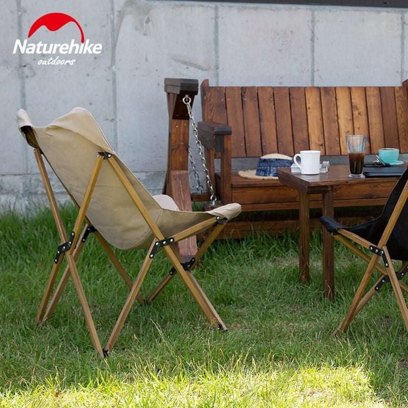Ghế gấp glamping khung nhôm vân gỗ MW01 Naturehike NH19Y001-Z