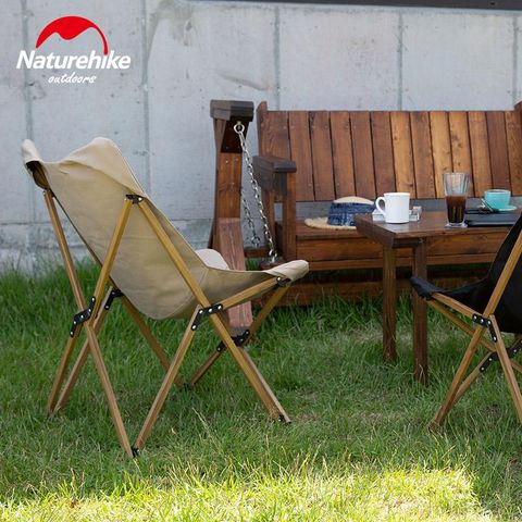 Ghế gấp glamping khung nhôm vân gỗ MW01 Naturehike NH19Y001-Z