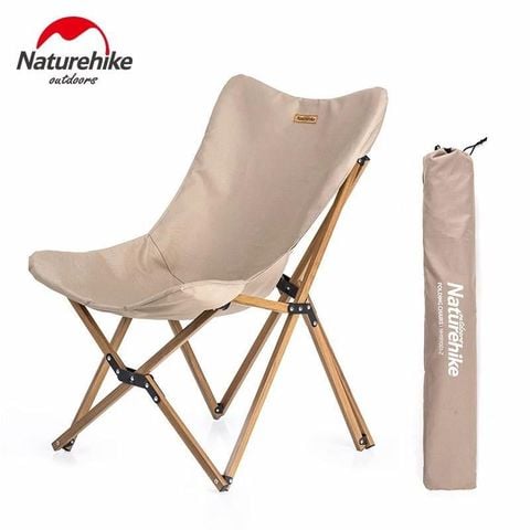 Ghế gấp glamping khung nhôm vân gỗ MW01 Naturehike NH19Y001-Z