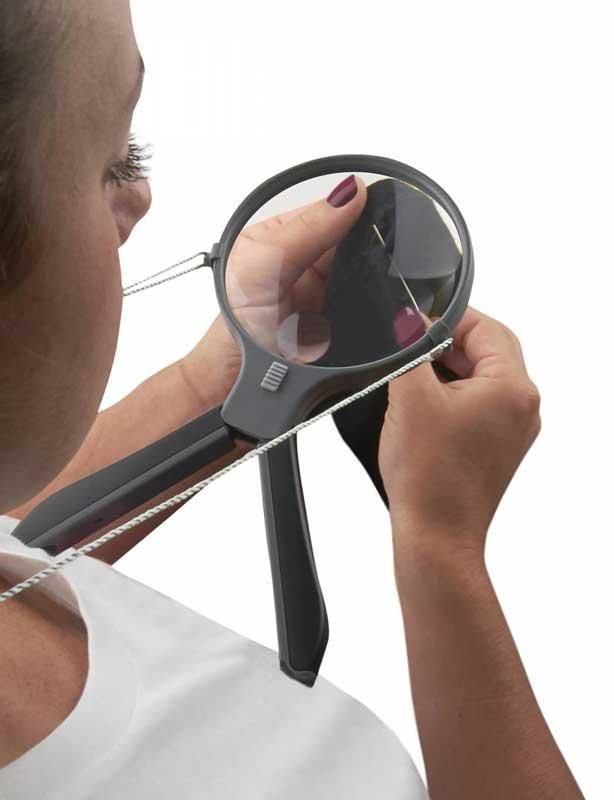 Kính lúp rãnh tay Carson Split Handle 2x Lighted Hands-Free Magnifier HF-11