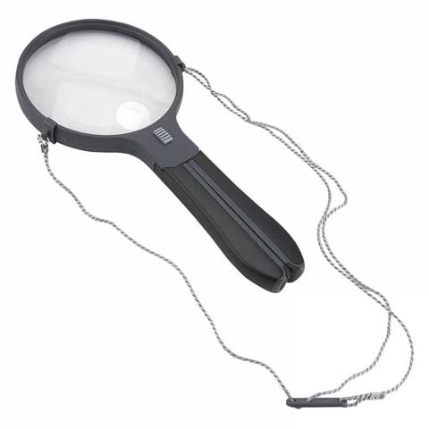 Kính lúp rãnh tay Carson Split Handle 2x Lighted Hands-Free Magnifier HF-11