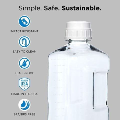 Bình nước Nalgene Growler 2L (64oz) Tritan Sustain