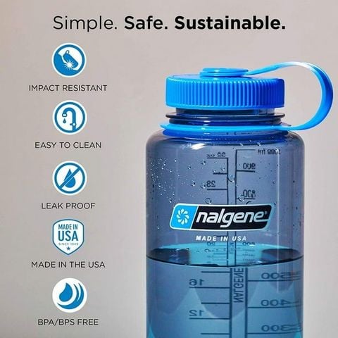 Bình nước NALGENE WIDE MOUTH 1000ml Sustain