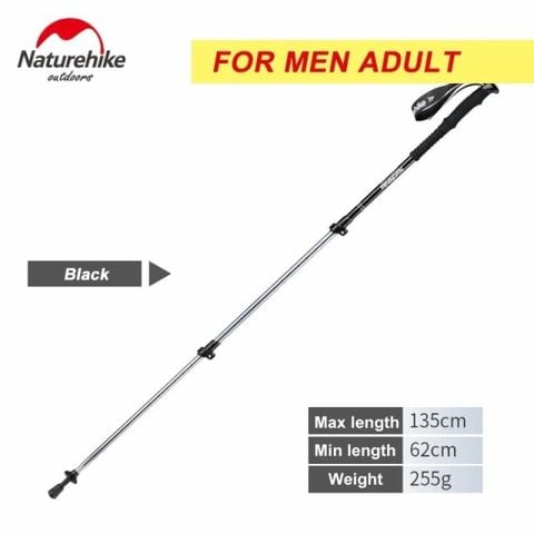 GẬY LEO NÚI TREKKING KHÓA BẬT 6061 NATUREHIKE ST01 NH17D001-Z