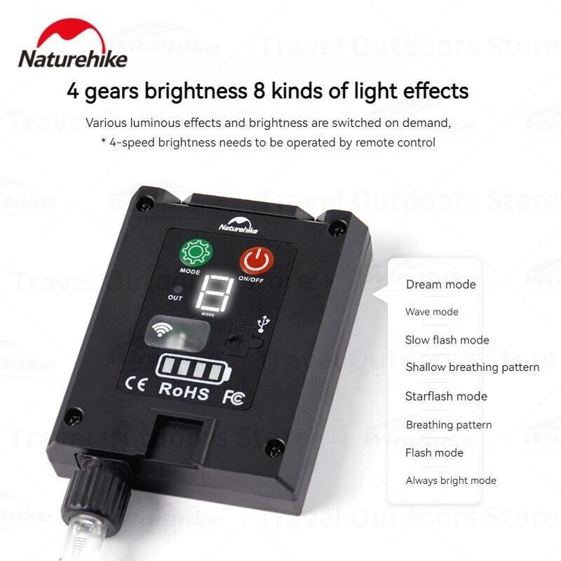 Dây đèn trang trí lều trại Naturheike CNH22DQ027 năng lượng mặt trời