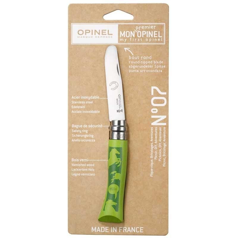 Dao xếp trẻ em đầu tròn Opinel No.7 Animopinel Child knife