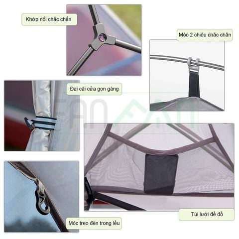 Lều Trekking siêu nhẹ 1-2 người Cloud Up Pro (20D Nylon) Naturehike CNK2350WS020