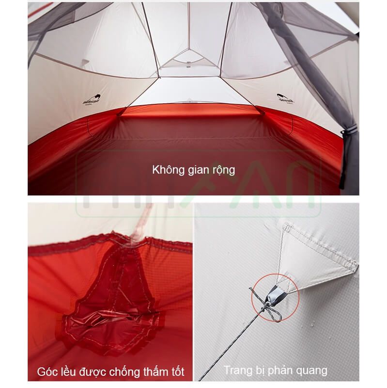 Lều Trekking siêu nhẹ 1-2 người Cloud Up Pro (20D Nylon) Naturehike CNK2350WS020