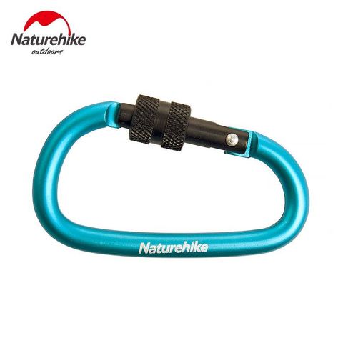 MÓC NHÔM CARABINER KHOÁ VẶN NATUREHIKE 6CM NH15A005-H