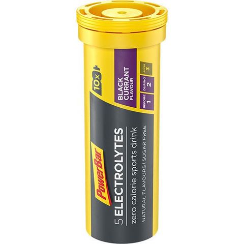 Sủi bổ sung điện giải PowerBar 5 Electrolytes, Black Current