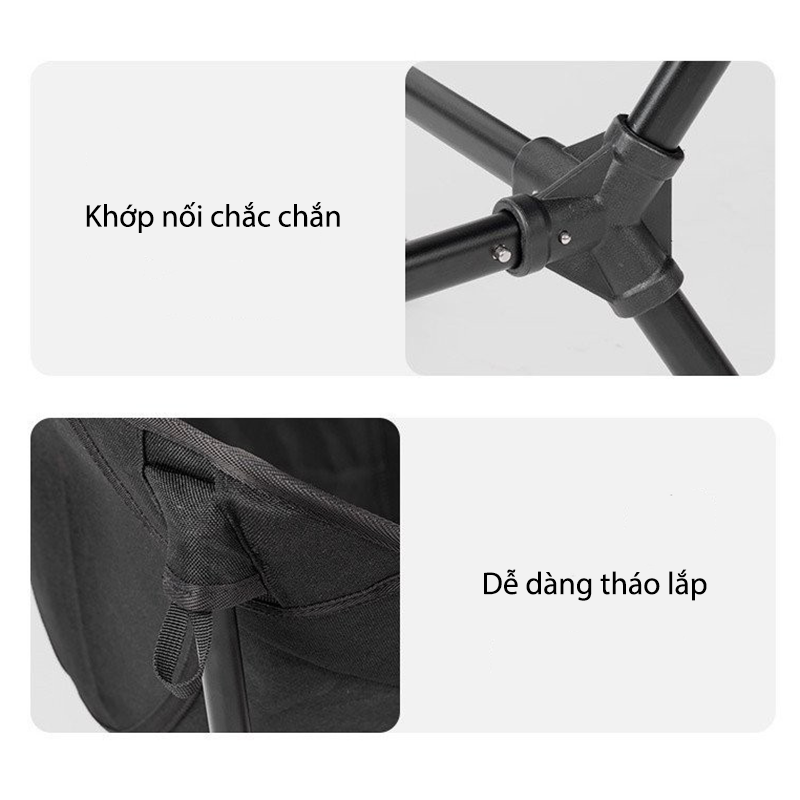 Ghế mặt trăng tựa lưng xếp gọn dã ngoại Multi gear Blackdog CBD2300JJ025