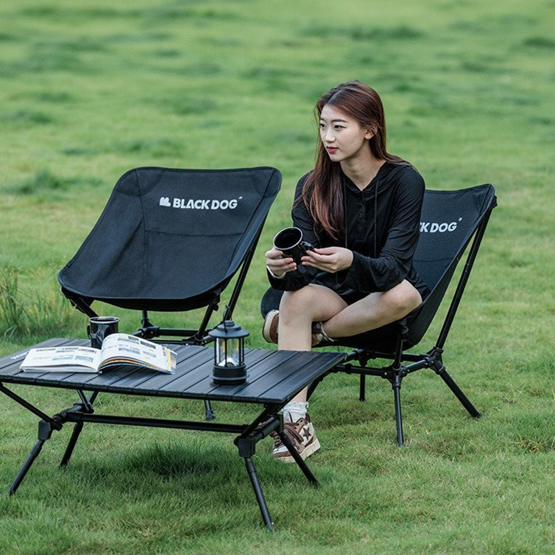 Ghế mặt trăng tựa lưng xếp gọn dã ngoại Multi gear Blackdog CBD2300JJ025