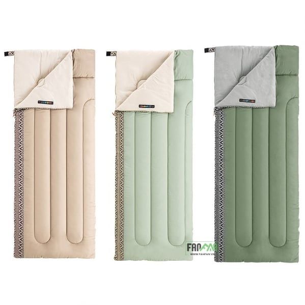 Túi ngủ giữ ấm siêu nhẹ viền thổ cẩm L150 Naturehike NH20MSD05