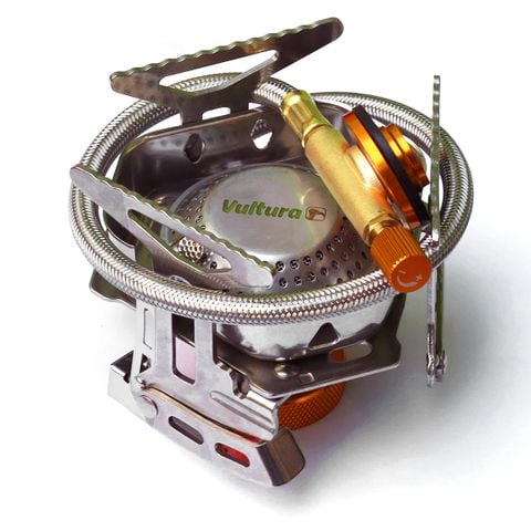 Bếp gas dã ngoại xếp gọn có đánh lửa Piezo và chắn gió Vultura VTR-GS2401