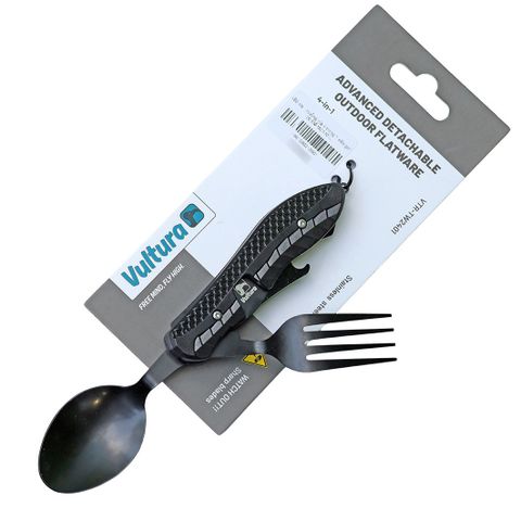 Bộ dao muỗng nĩa 4 trong 1 xếp gọn có thể tách rời Vultura VTR-TW2401