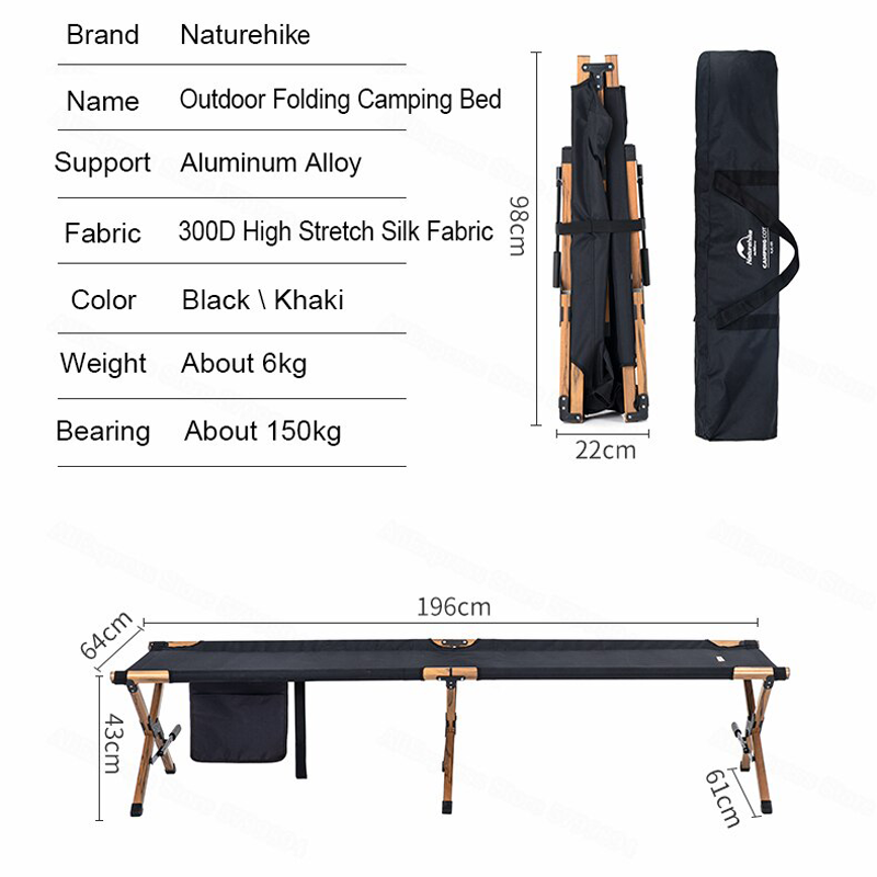 Giường xếp gọn dã ngoại Naturehike XJC03 NH19X003-C