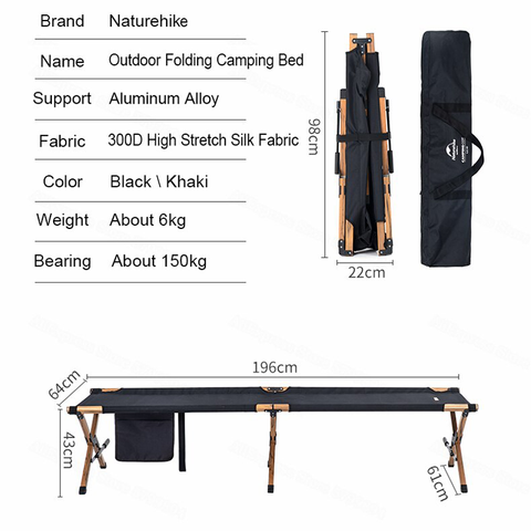 Giường xếp gọn dã ngoại Naturehike XJC03 NH19X003-C