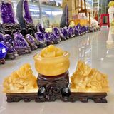  Combo Tượng Tỳ Hưu Chầu Bát Tụ Bảo Ngọc Hoàng Long 