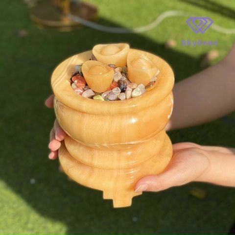 Bát Tụ Bảo Ngọc Hoàng Long Đế Cao 13cm