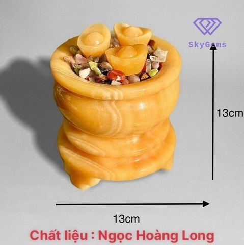 Bát Tụ Bảo Ngọc Hoàng Long Đế Cao 13cm