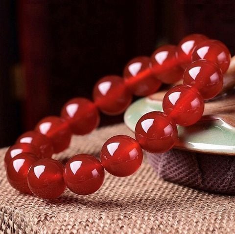 Vòng Tay Mã Não Đỏ Tự Nhiên 10mm