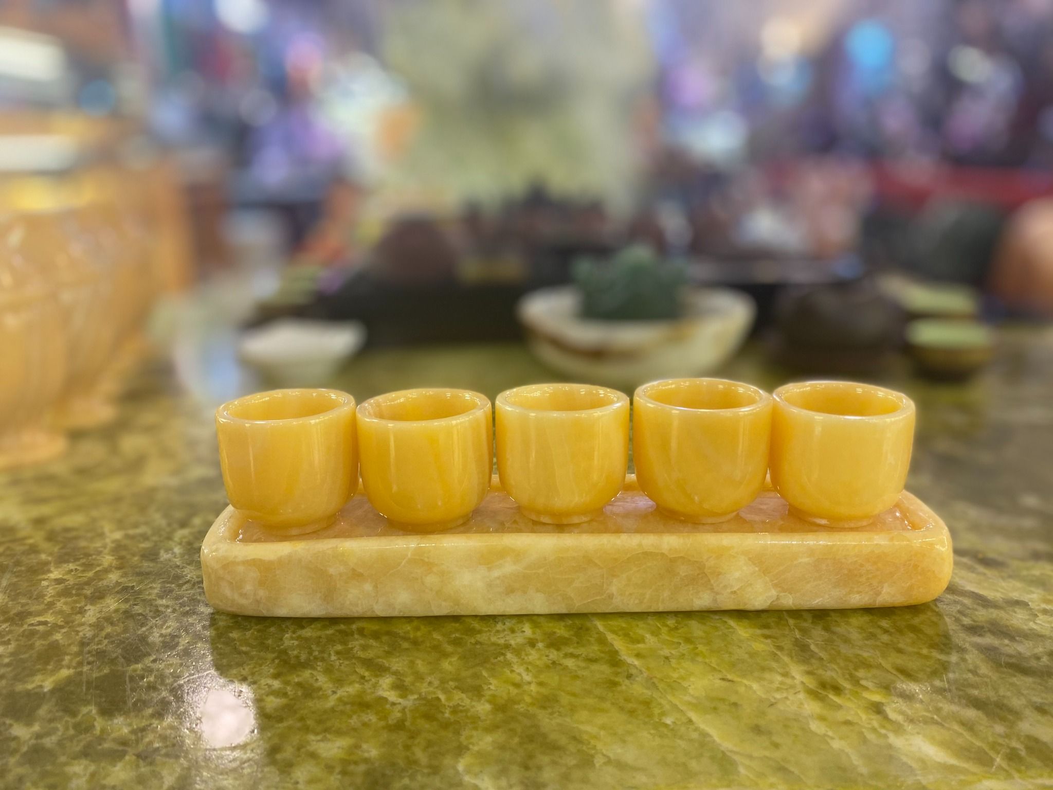  Bộ kỷ chén thờ ngọc Hoàng Long 