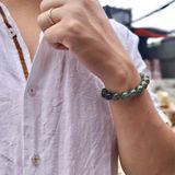  Vòng Tay Thạch Anh Tóc Xanh 10mm 
