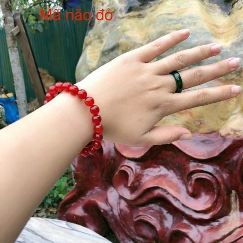 Vòng Tay Mã Não Đỏ Tự Nhiên 10mm