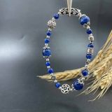  Vòng tay Kyanite mix charm bạc 