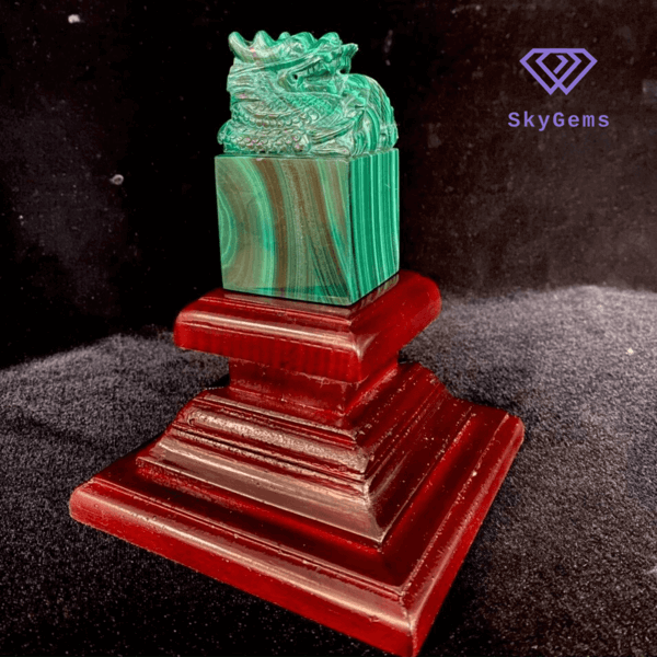 Ấn Rồng Khổng Tước (Malachite)