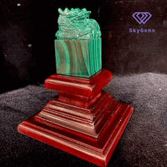 Ấn Rồng Khổng Tước (Malachite)
