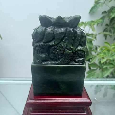 Ấn Rồng Ngọc Bích 10cmx10cm