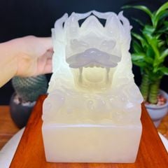 Ấn Rồng Ngọc Onyx Trắng
