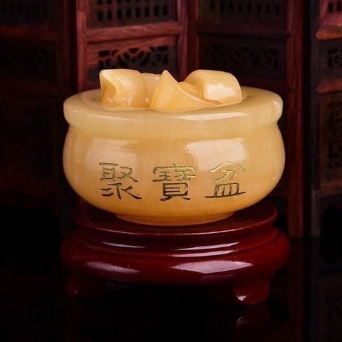 Bát Tụ Bảo Ngọc Hoàng Long 10cm