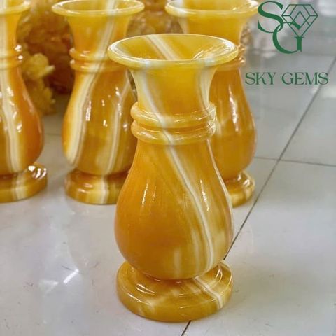 Bình Hoa Phong Thủy Ngọc Hoàng Long cao 20cm