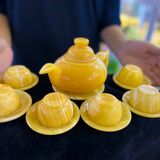  Bộ ấm chén ngọc hoàng long đĩa tròn 