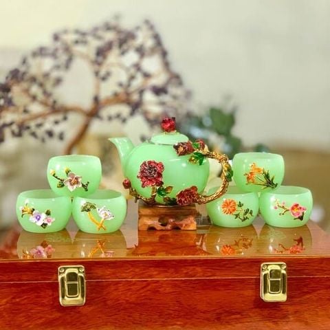 Bộ Ấm Chén ngọc Xanh
