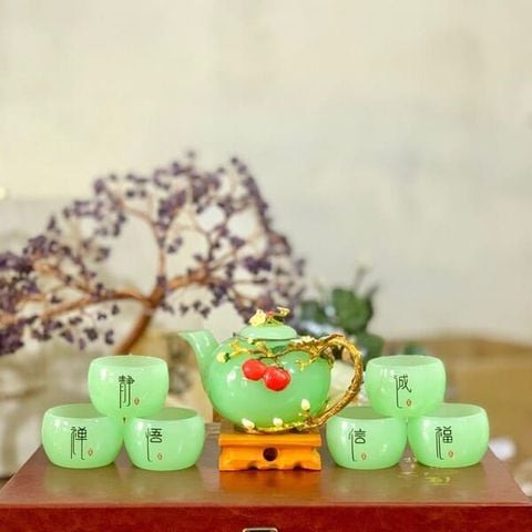 Bộ Ấm Chén ngọc Xanh