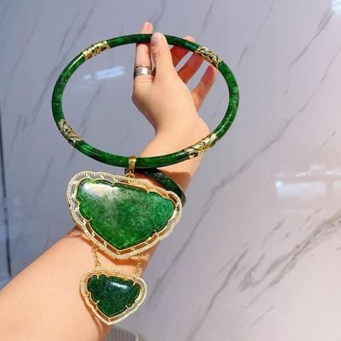 Bộ Kiềng và Khánh Hầu Đồng Sơn Thủy Bọc Bạc Xi Vàng