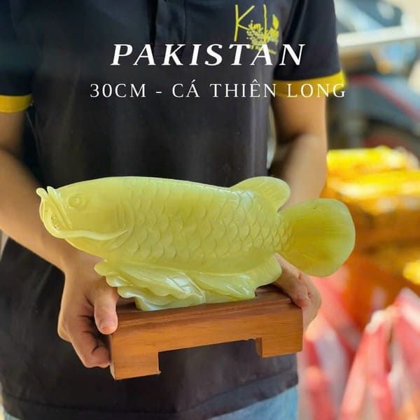 Tượng Cá Rồng Ngọc Pakistan | Hàng chuẩn tự nhiên 100% – Sky Gems