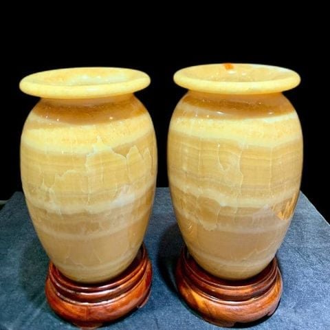 Cặp Lục Bình Ngọc Hoàng Long 30x20cm